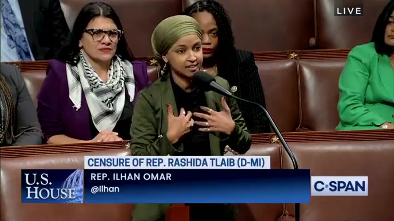 Rep. Ilhan Omar Goes On A Rant Defending 'Mama Bear' Rashida Tlaib