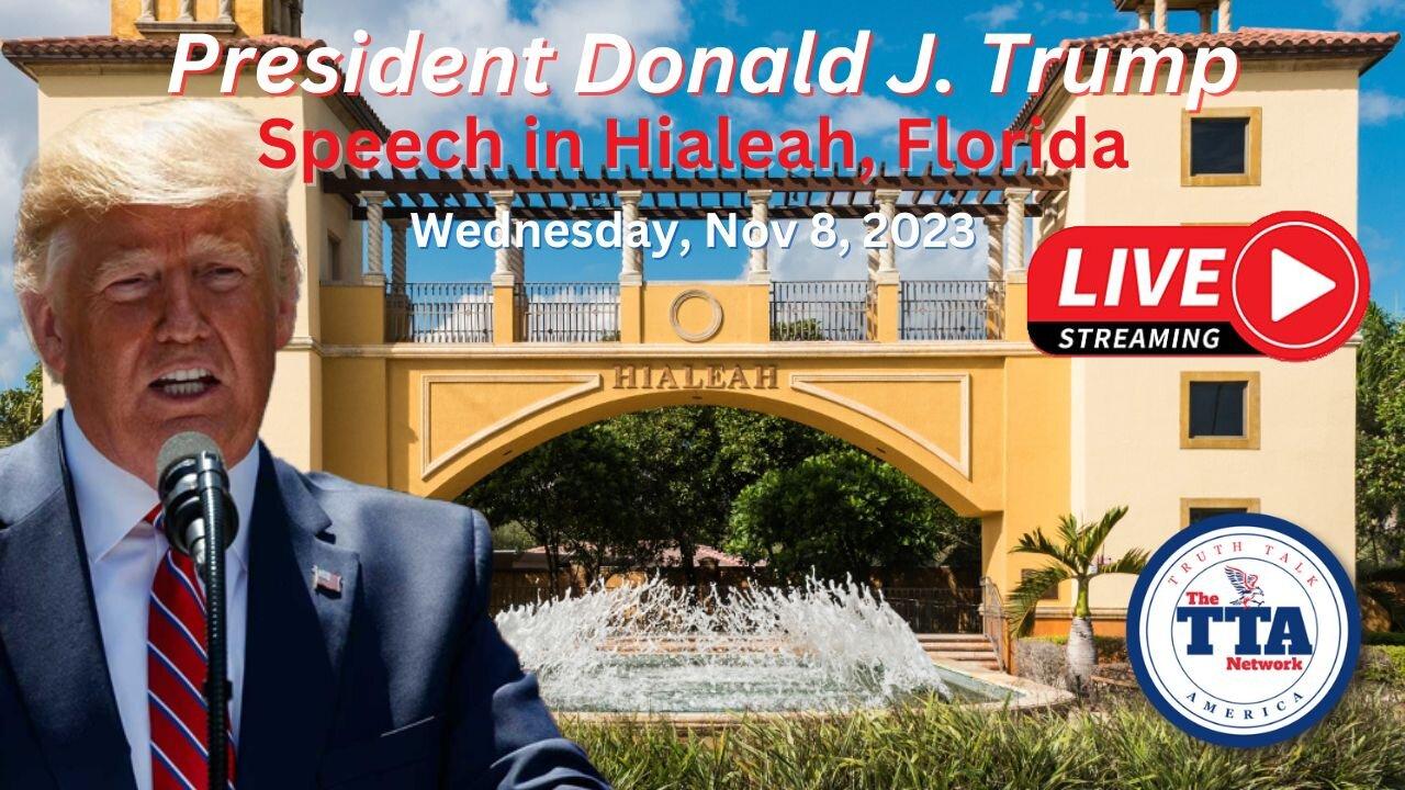 President Donald J Trump Rally in Hileah, Florida (Trump to take stage at 6p CST/7p EST)
