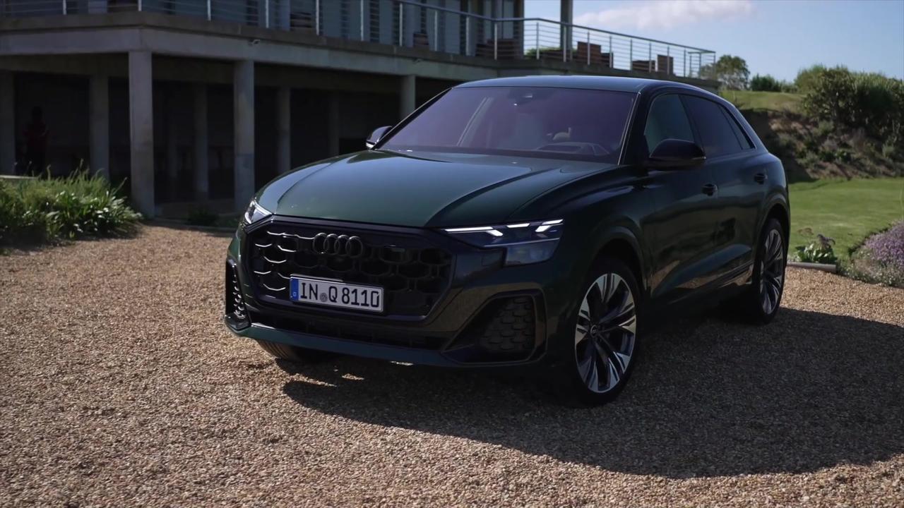 The new Audi Q8 TDI Exterior Design in Goodwood Green