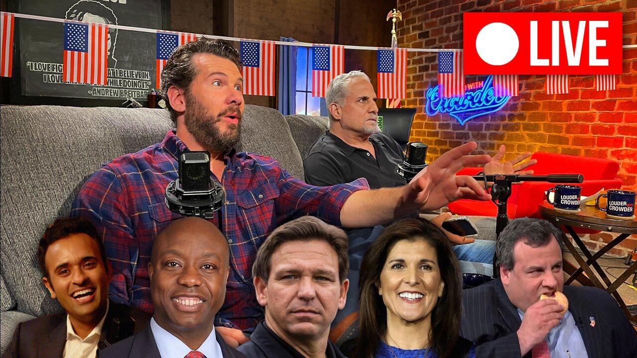 🚨 ROUND 3: Crowder's GOP Debate Livestream & Donald Trump Rally Coverage!