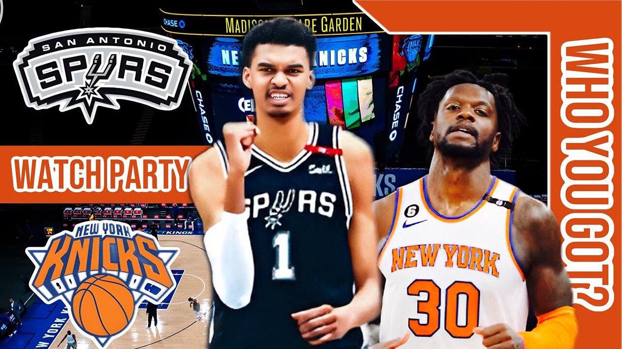 San Antonio Spurs vs  NYC Knicks | Live watch party | NBA 2023  Season