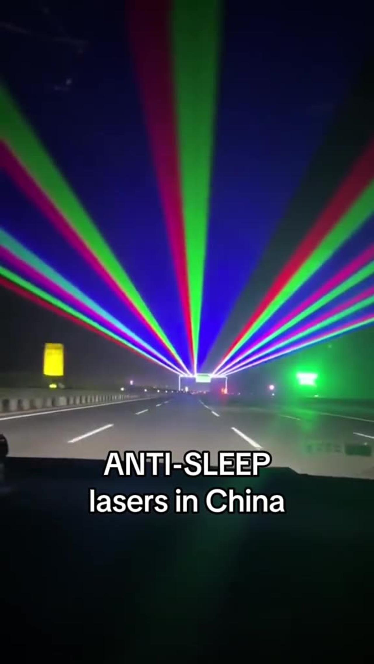 AntiSleep Lasers in China One News Page VIDEO
