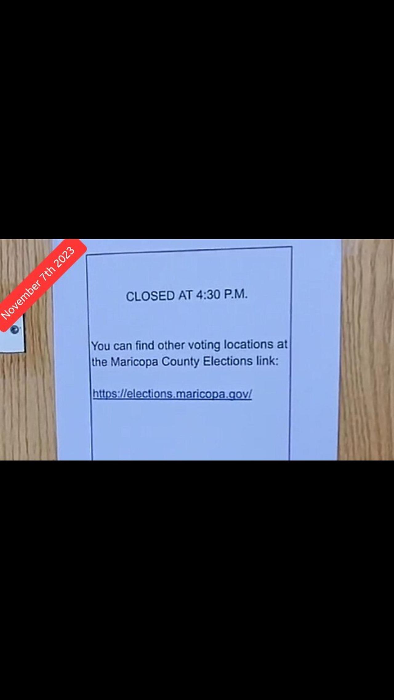 Voters Disenfranchised as Polling Closes Early in Paradise Valley Arizona