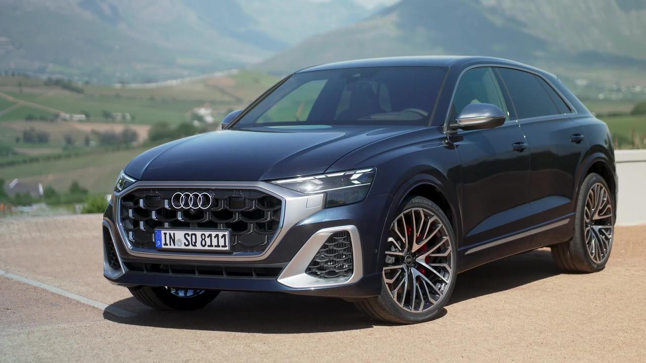 The new Audi SQ8 TFSI Design Preview in Waitomo Blue