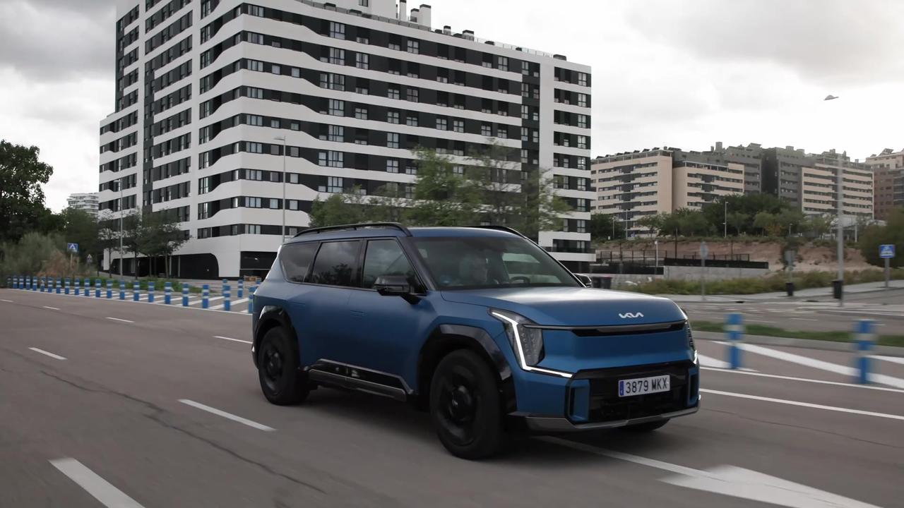 The new KIA EV9 Driving Video