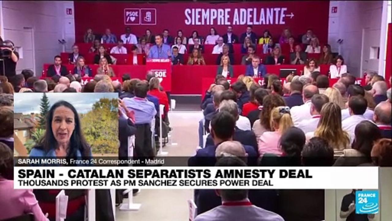 Spain's Sanchez set for new term as amnesty deal reached with Catalan separatists