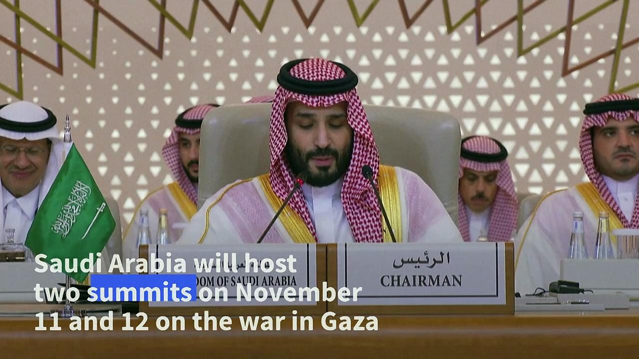 Saudi's Mohammed bin Salman says Israel violating international law in Gaza