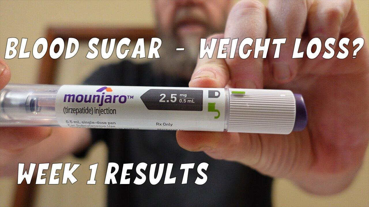 Vlog: Mounjaro 2.5mg WEEK 1 results!  Blood Sugar! Weight loss?