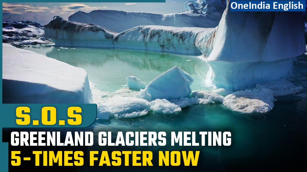 Alarming Acceleration: Greenland's Glacial Melting Surges Fivefold Amid Global Warming| Oneindia