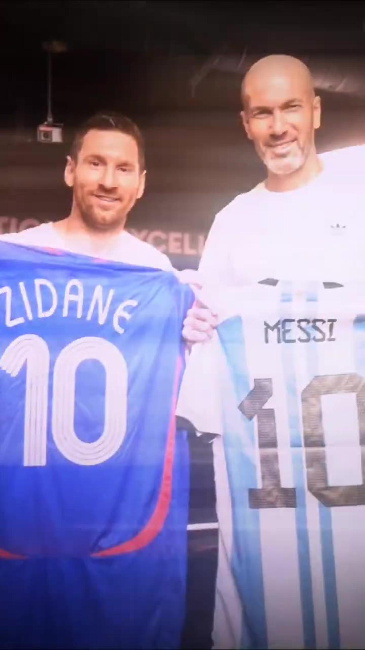 Zinedine Zidane meets Lionel Messi😍