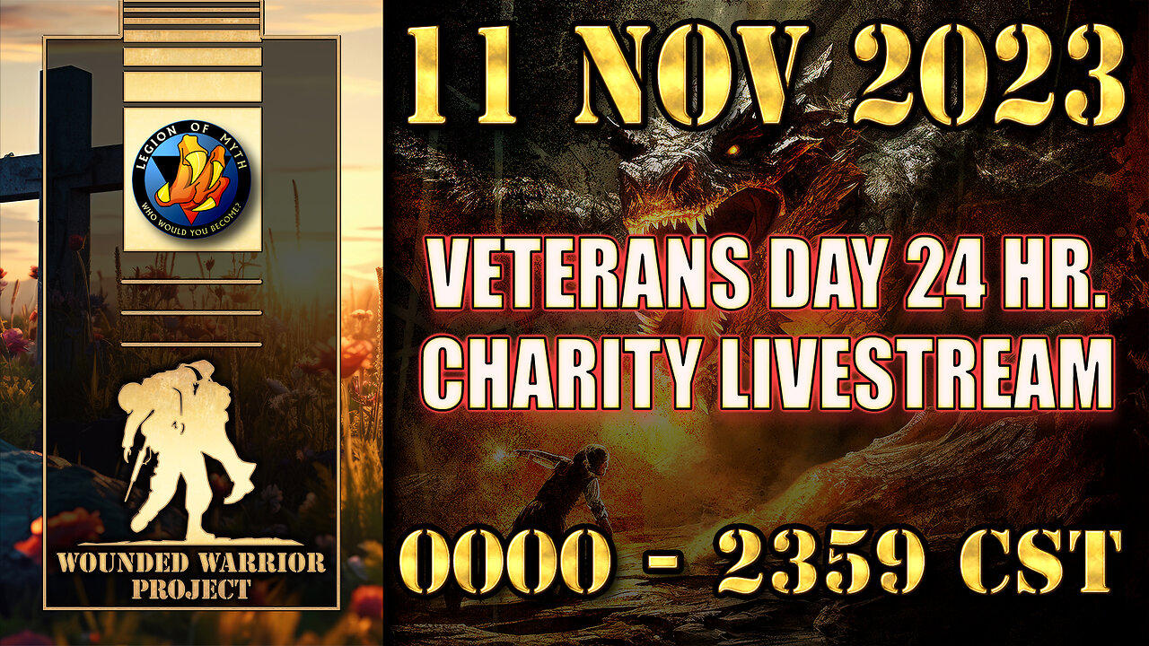 24 hour charity livestream for the Wounded Warrior Project
