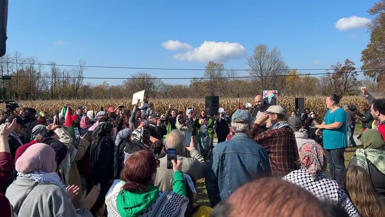 Pro-Palestine Protesters Gather Outside Biden's Home In Delaware: Video 3