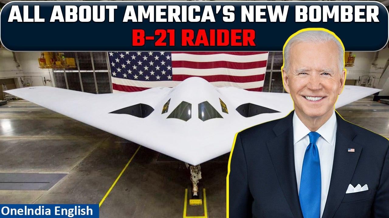 US Air Force's New B-21 Raider 'Flying Wing' Bomber Takes First Flight | Oneindia News