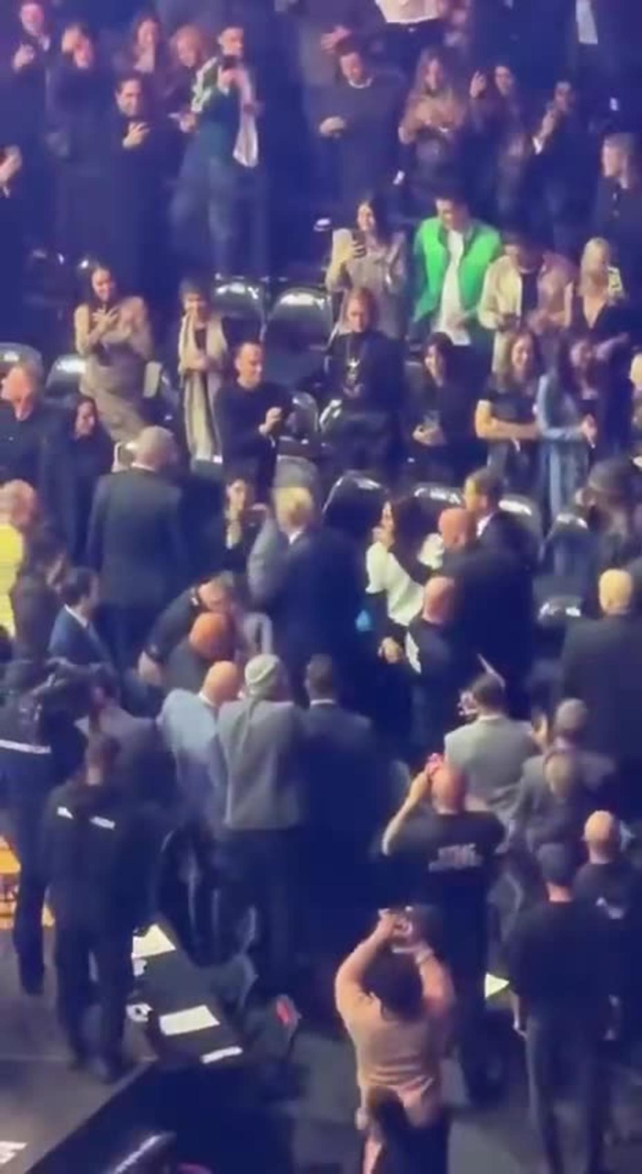 UFC crowd explodes as President Trump walks into Madison Square Garden
