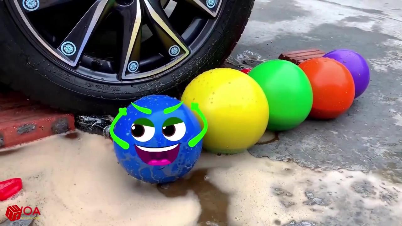 Crushing Crunchy & Soft Things by Car   Experiment Doodles  Watermelon, Nails   Woa Doodles 1080p
