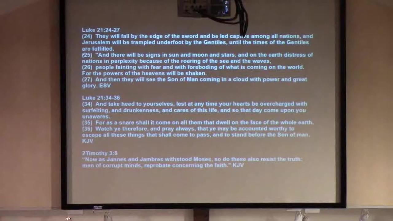 Watchman Service: Revelation Session 8 November - One News Page VIDEO
