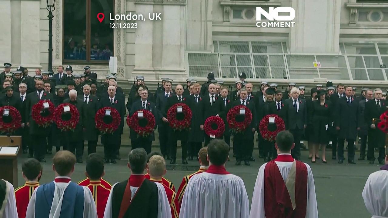 Watch: British King Charles leads Remembrance Day Service in London