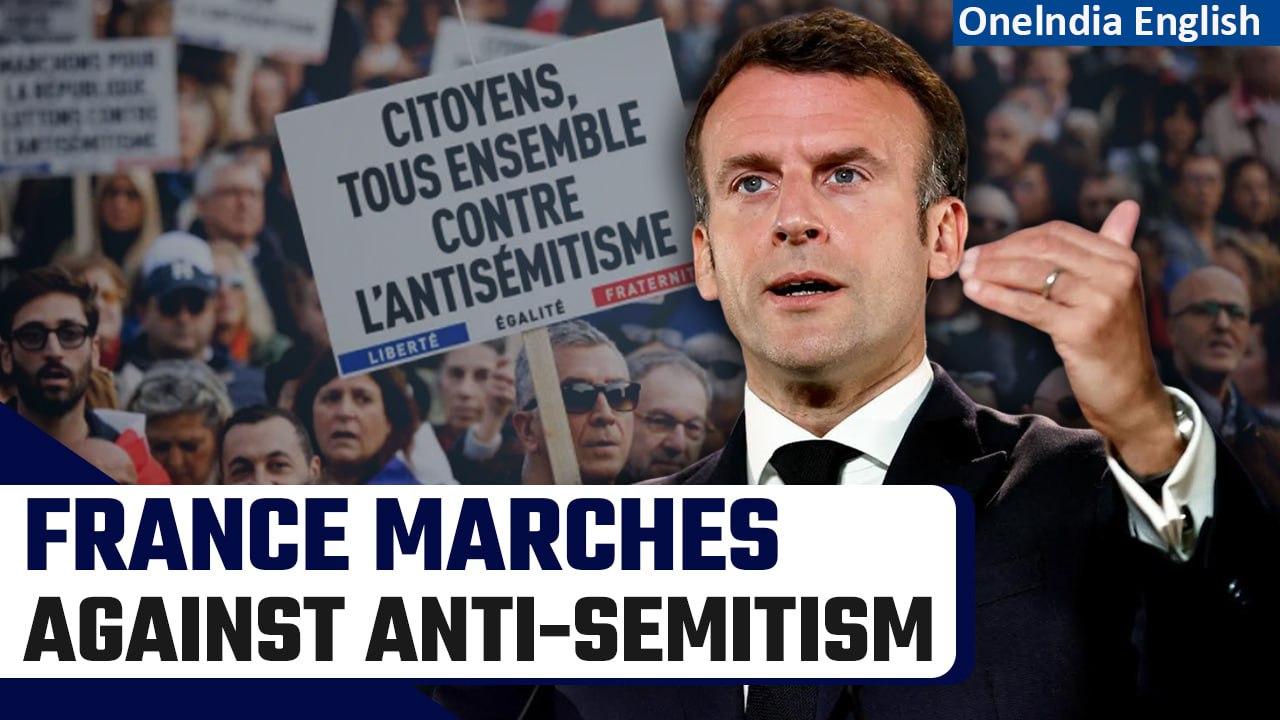 Over 180,000 Join Anti-Semitism Marches Across France| Oneindia News