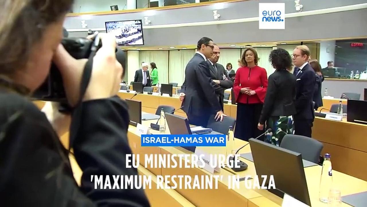 EU condemns Hamas for using people as human shields, but urges 'maximum restraint' from Israel
