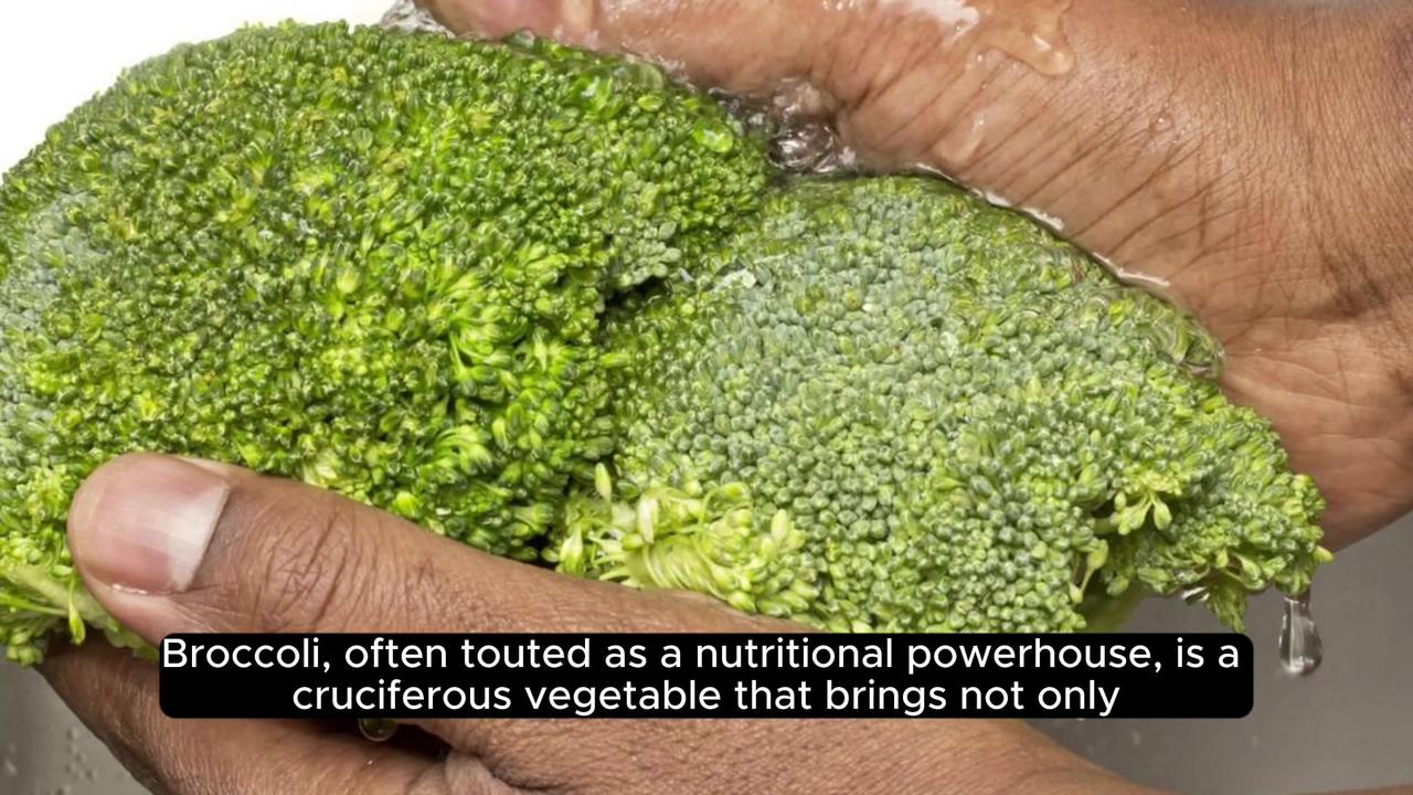 Broccoli is rich in vitamins K and C and contains sulforaphane, which may help fight cancer.