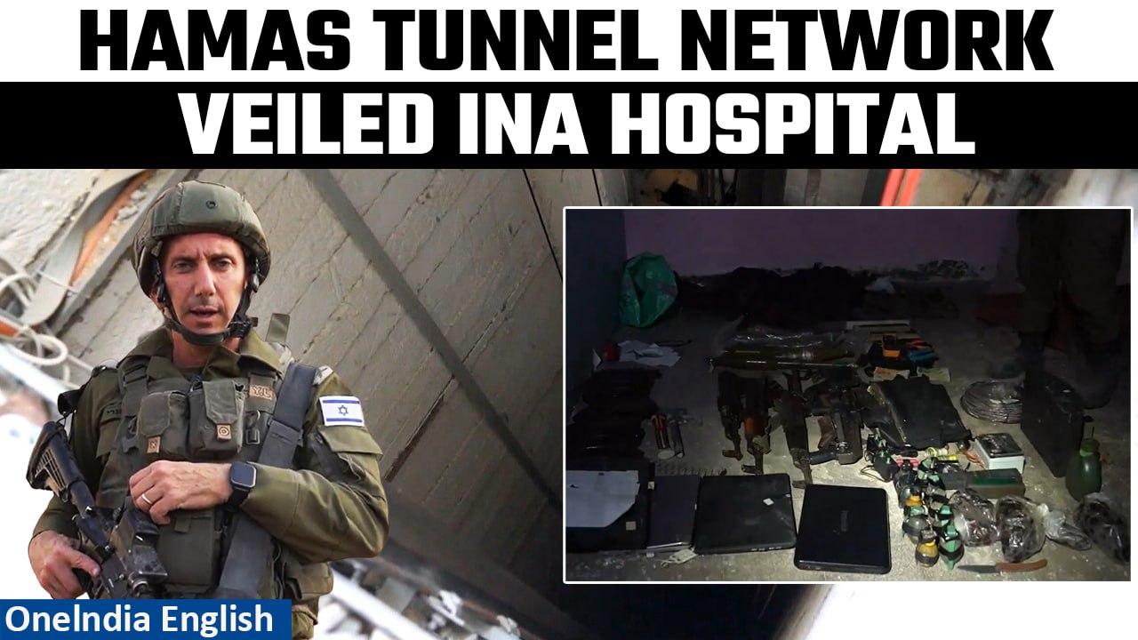 Israel Defence Force Shows How Gaza Hospital is A Maze of Hidden Hamas Tunnels | Oneindia News