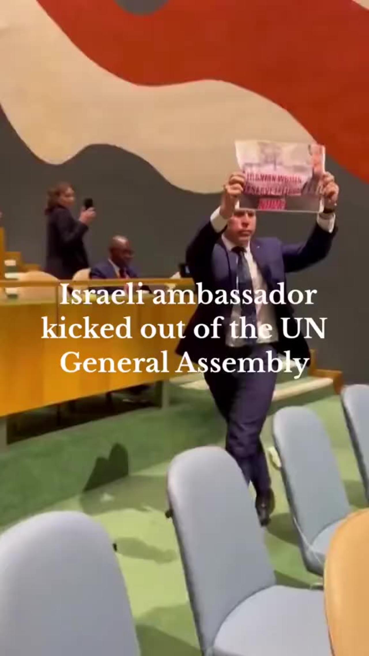 🇮🇱🇺🇳 ISRAELI Ambassador KICKED OUT of the United Nations General Assembly!
