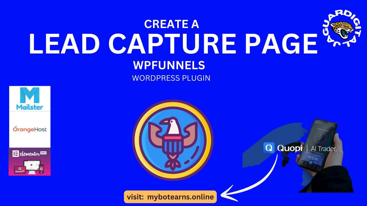 🤣➡️How to Create a Quopi Ai Lead Capture Page in Wordpress