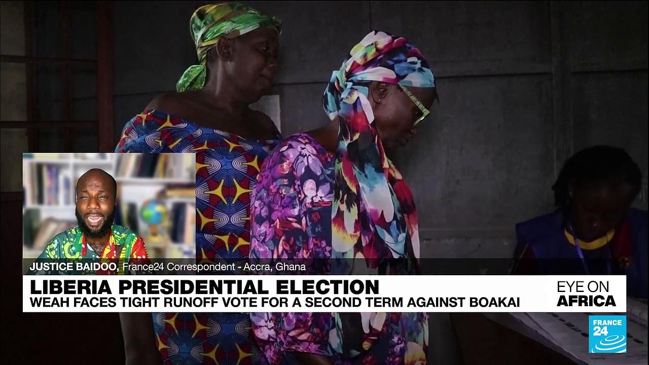 Voting closes in Liberia presidential run-off between football legend and ex-VP