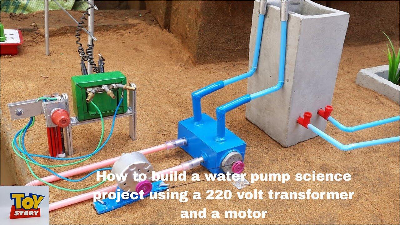 How to build a water pump science project using One News Page VIDEO