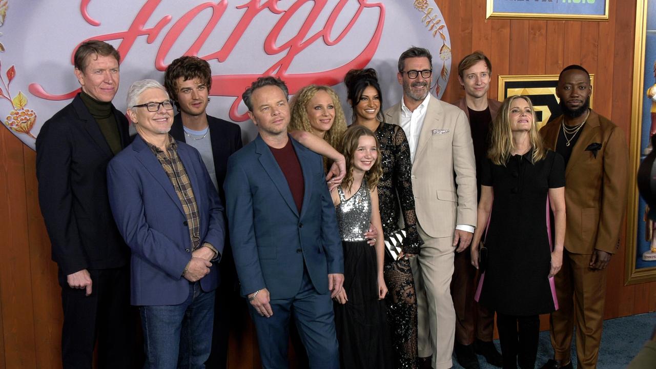 The cast of FX's 'Fargo' Year 5 pose together at their premiere in Los Angeles