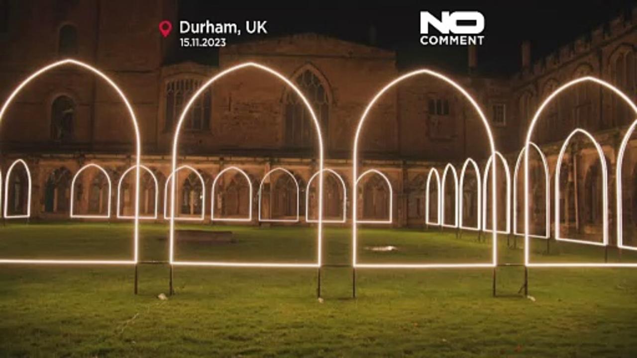 Watch: Durham Cathedral lights up for 2023 Lumiere Festival
