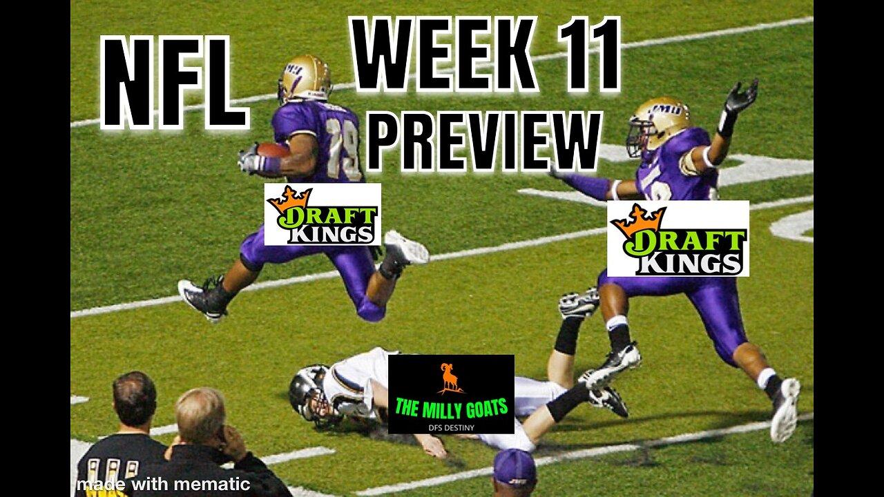 NFL Week 11 Firewagon Preview, Bengals/Ravens TNF Showdown, Allen or Lamar?!