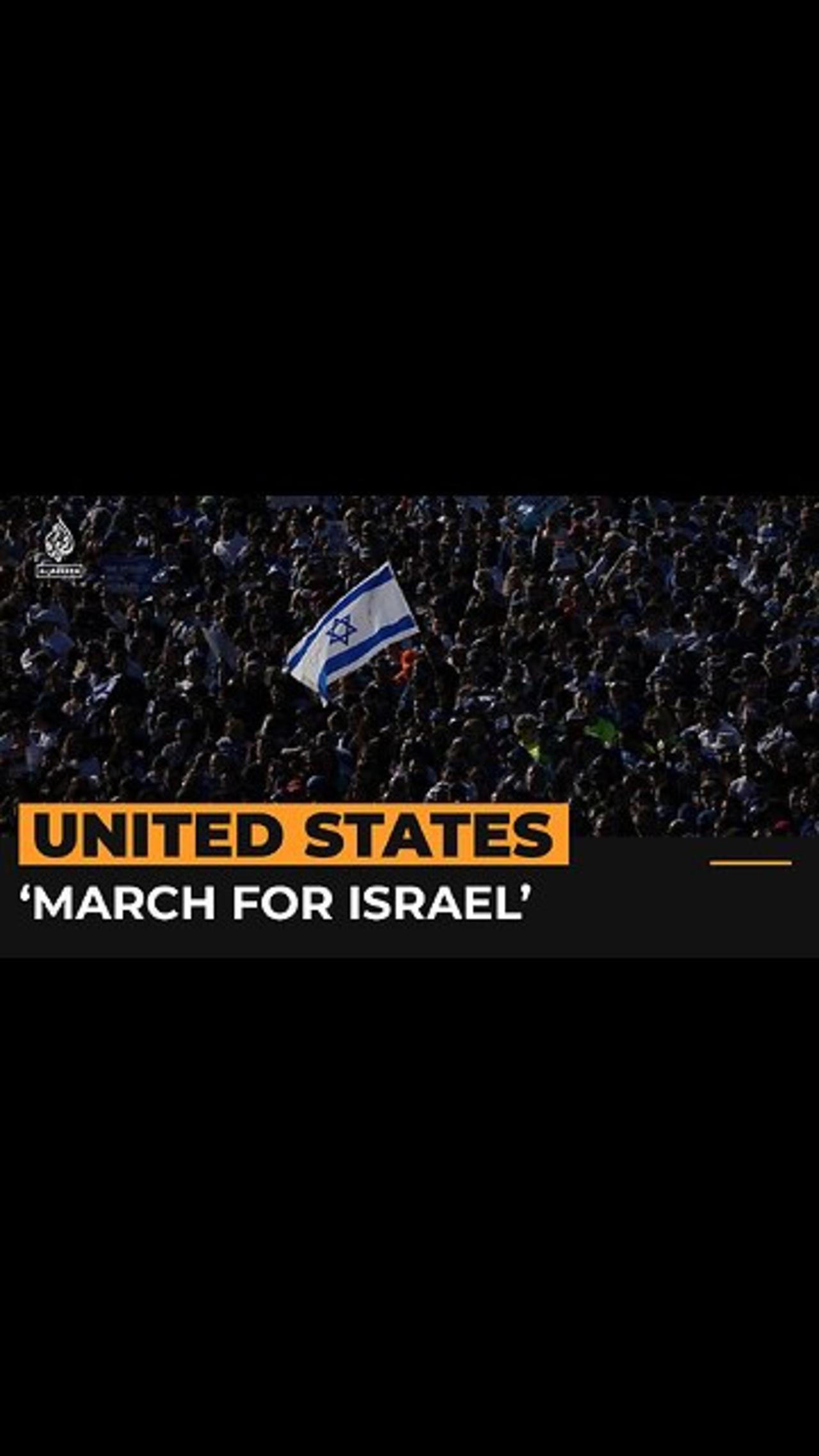Israel supporters gather in Washington DC amid Gaza war | Al Jazeera Newsfeed