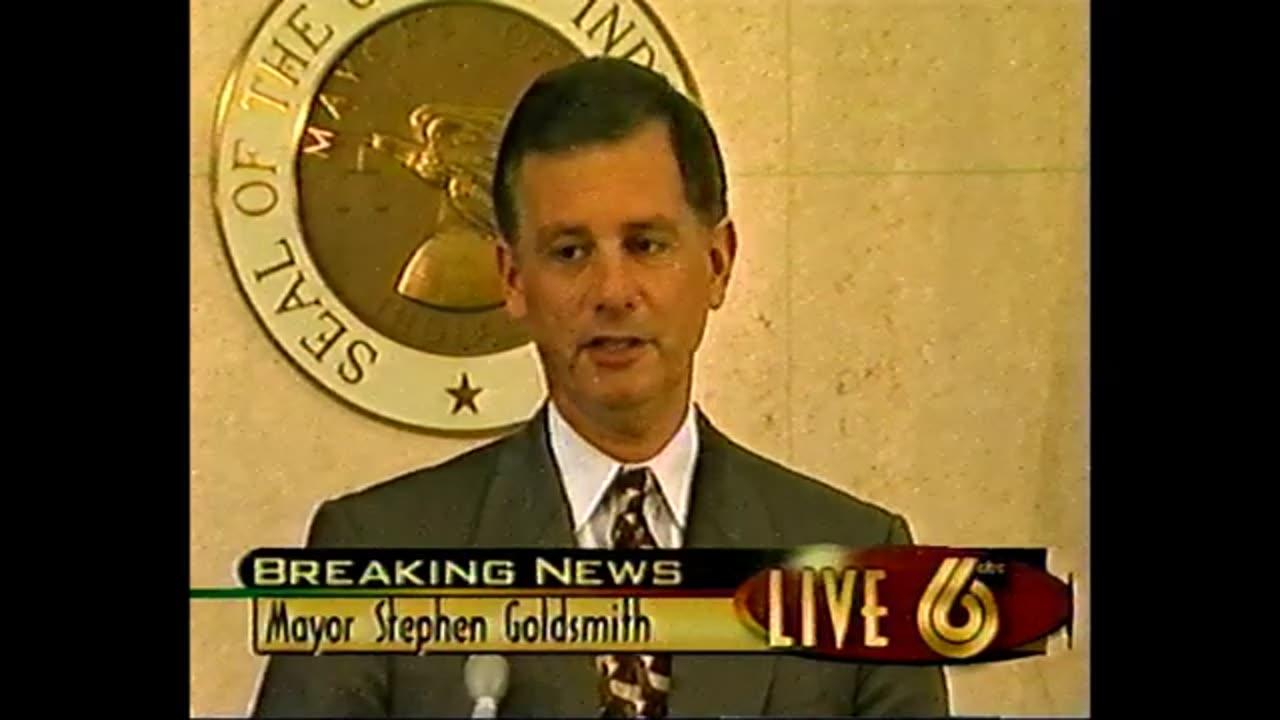 November 16, 1998 - Indianapolis Mayor Stephen Goldsmith Announces He Will Not Seek Re-Election