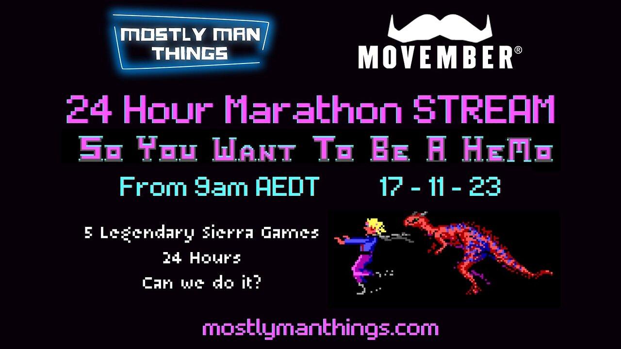 24 Hour Movember Marathon Live Stream