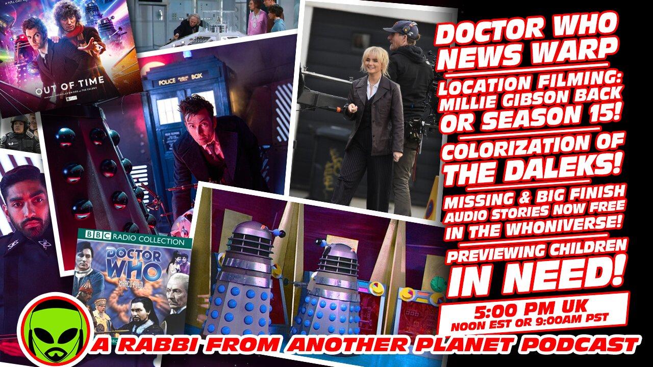 Doctor Who News Warp! Colorization of the Daleks! Missing & Big Finish Audios Now in The Whoniverse!