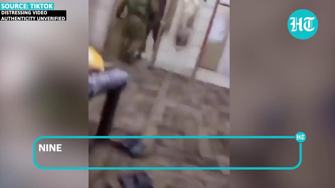 Palestinian Kicked, Punched By 'Israeli Soldiers' During TikTok Live Of West Bank Raid | Hamas War