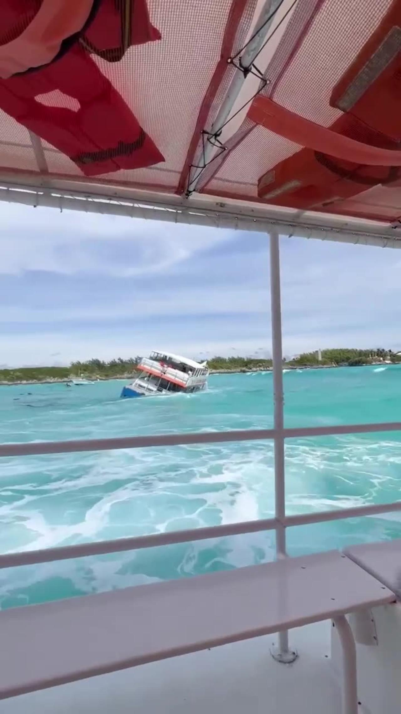 Cruise Ship Sinks In Bahamas