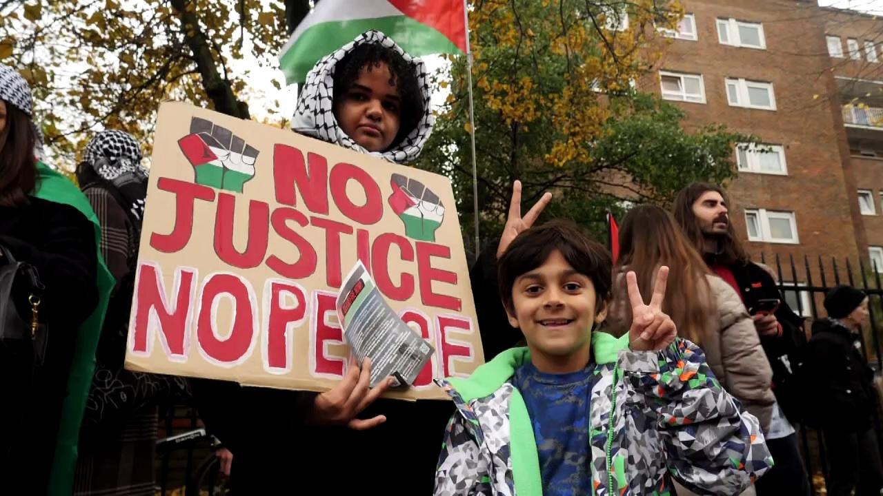 Pro-Palestinian protest takes place in London