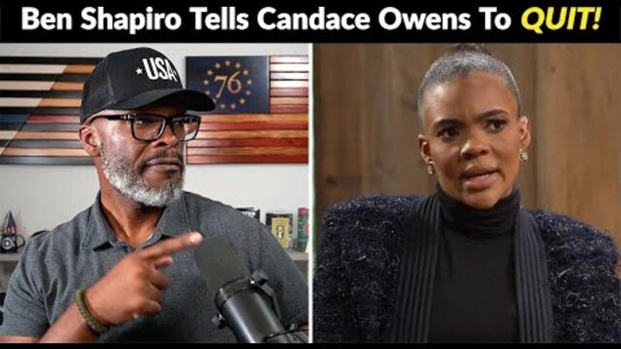 CANDACE OWENS RESPONDS TO BEN SHAPIRO AFTER HE TELLS HER TO QUIT!