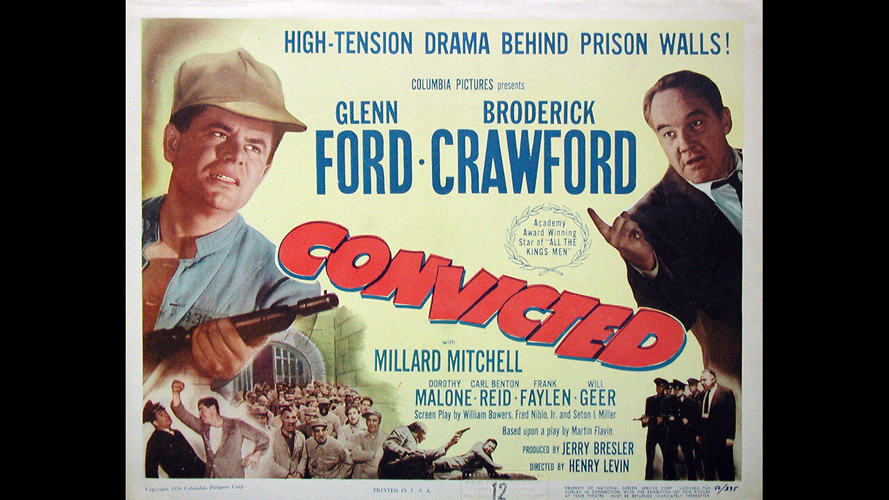 Convicted (1950) | A crime drama film directed by Henry Levin