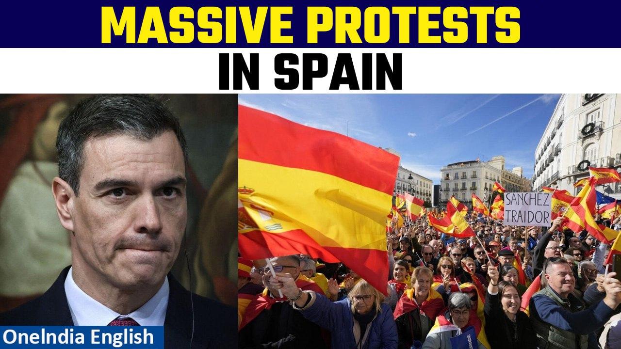 Massive Rally in Spain | 170,000 Protests Against the Catalonia Amnesty Law | Oneindia news