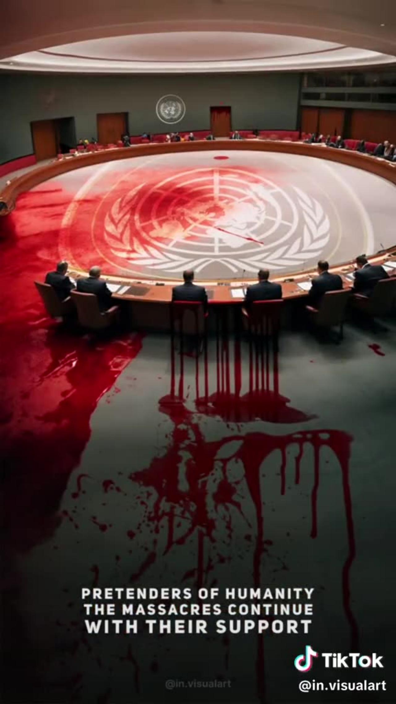 Ręce przywódców ONZ są splamione hektolitrami niewinnej krwi, ponieważ jedną prostą