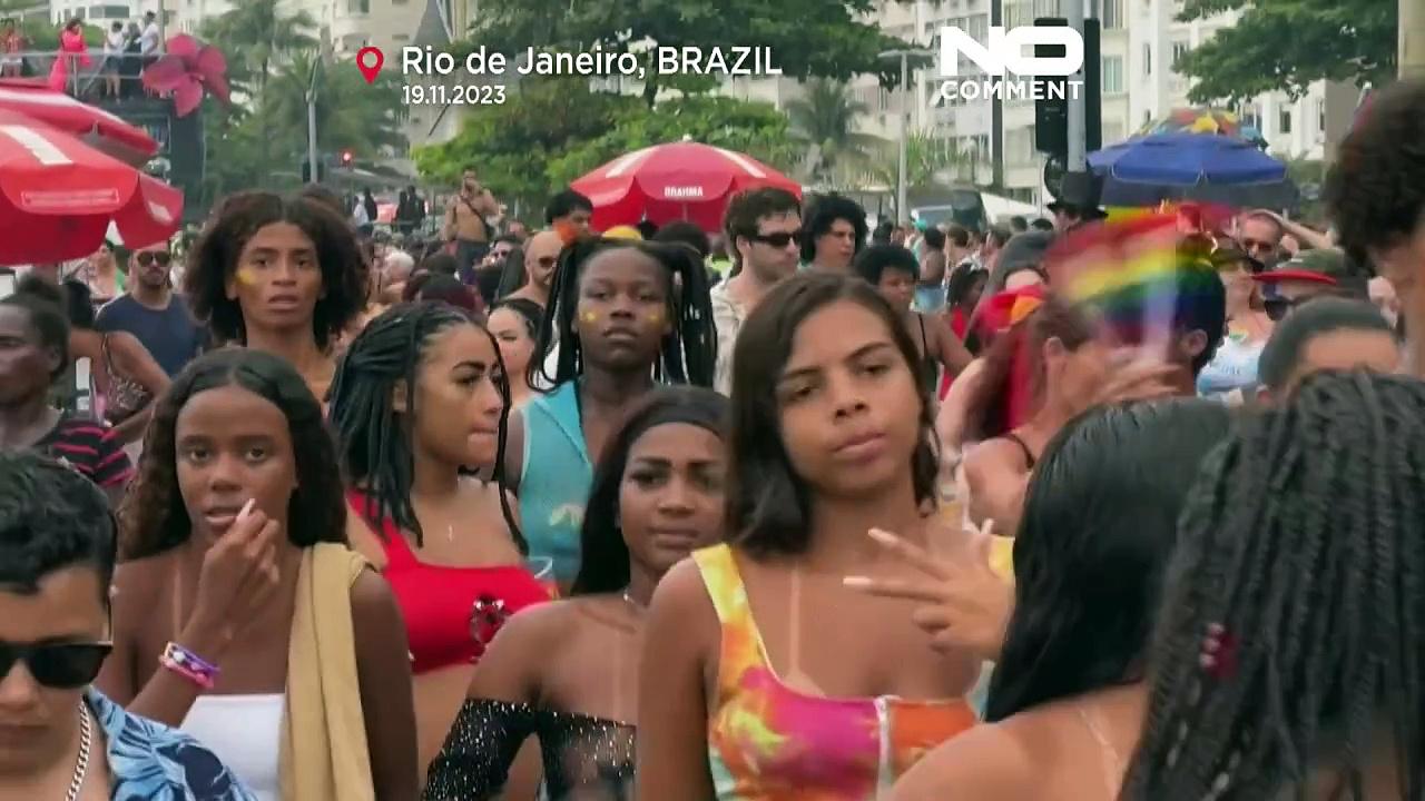 Watch: 'We are all equal': Thousands take to the streets of Rio for Pride Parade