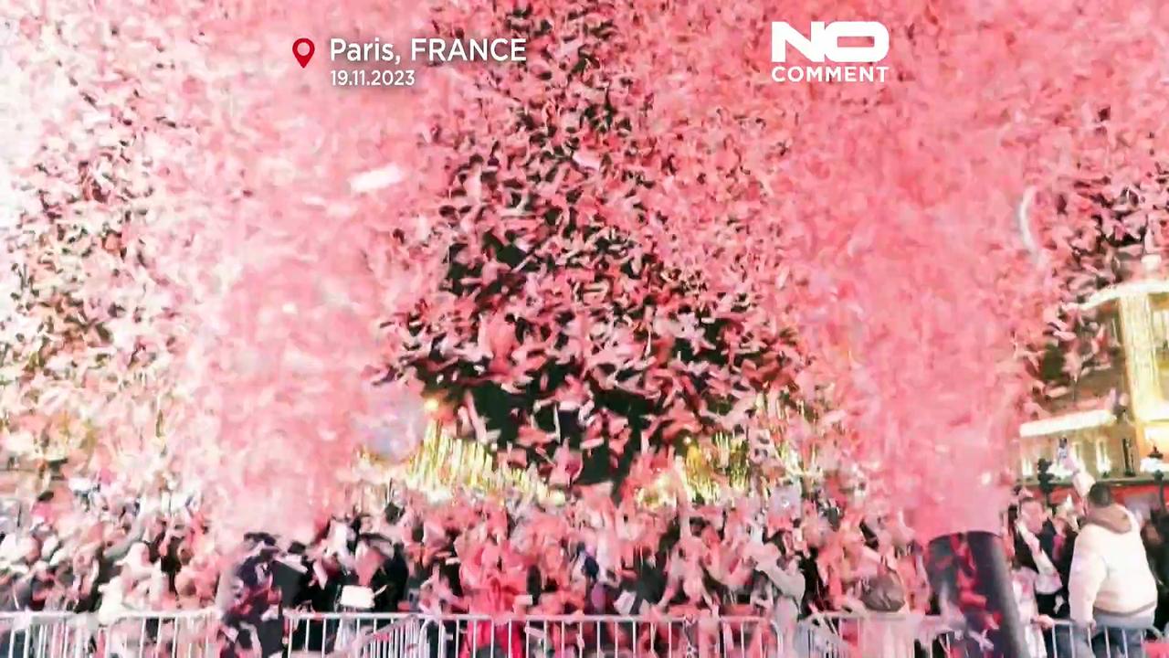 Watch: Paris kicks off holiday season with colourful lights ceremony on Champs-Élysées
