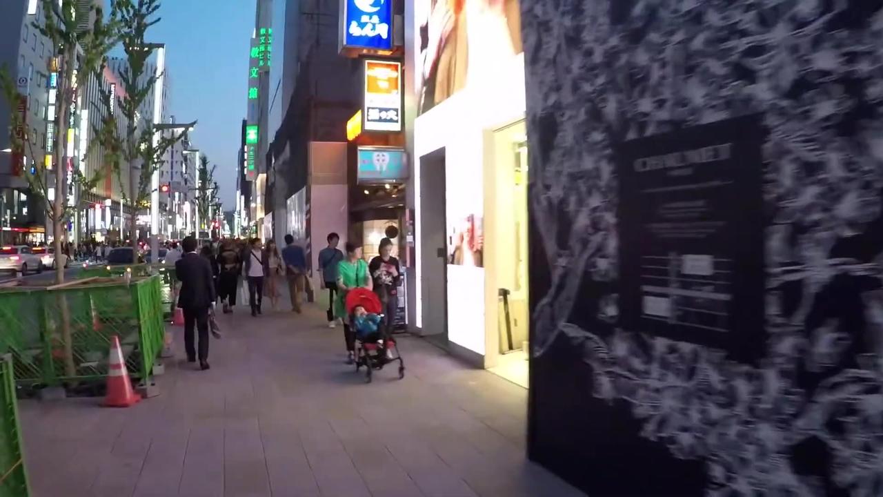 Walking Ginza in Tokyo Japan (Most Expensive Area in Tokyo)