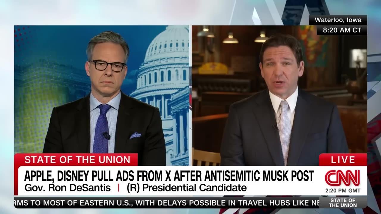 Tapper asks DeSantis if Trump is too old to run. Hear his reply.