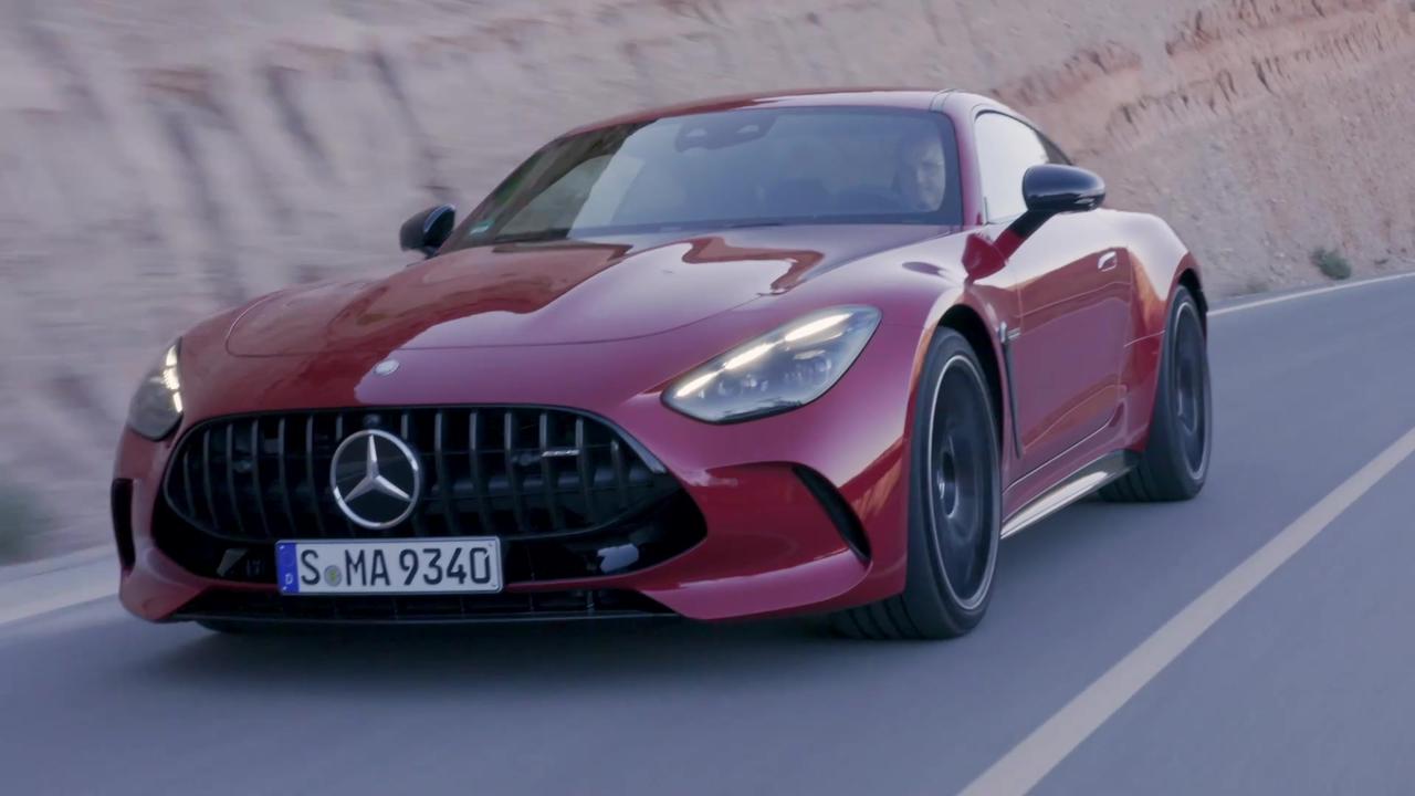 The new Mercedes-AMG GT 63 4MATIC+ Coupe in Patagonia Red Driving Video