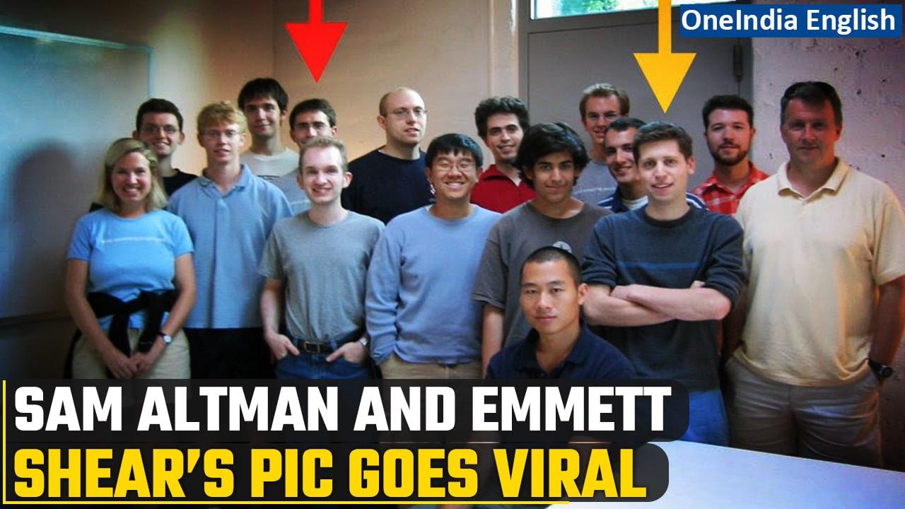 Former ChatGPT CEO Sam Altman & his replacement Emmett Shear as classmates goes viral |Oneindia News