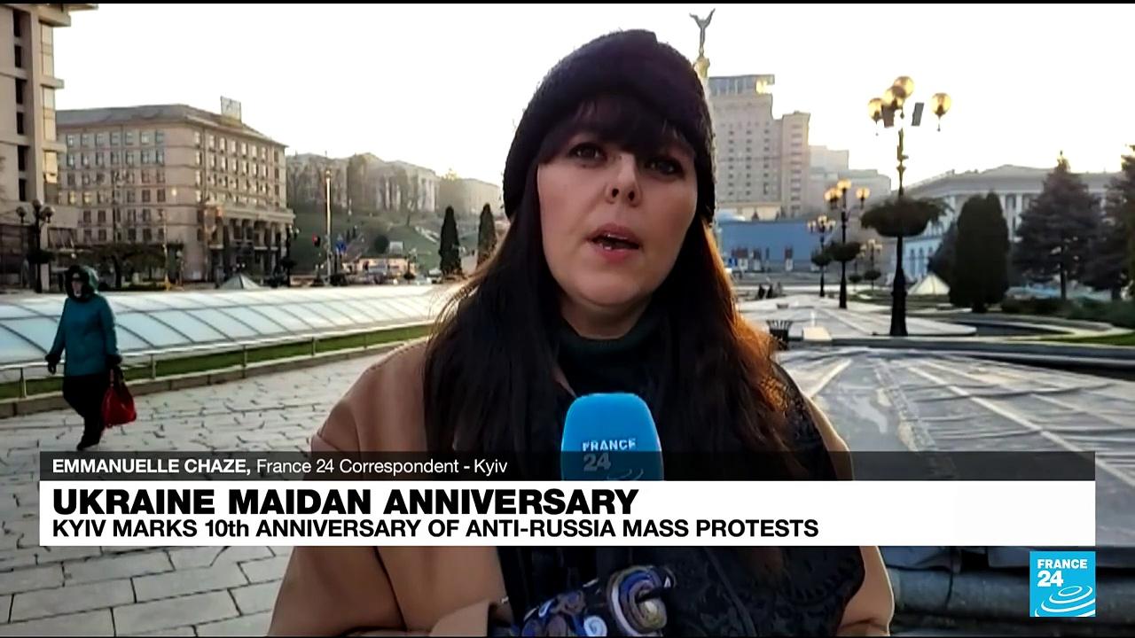 Ukraine Maidan anniversary: Zelensky says protests 10 years ago were 'first victory of today's war'
